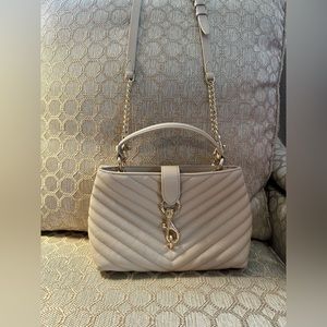 Rebecca Minkoff. Edie Chevron Quilted Satchel. 10.5 W x 6.25 H x 3.5 D